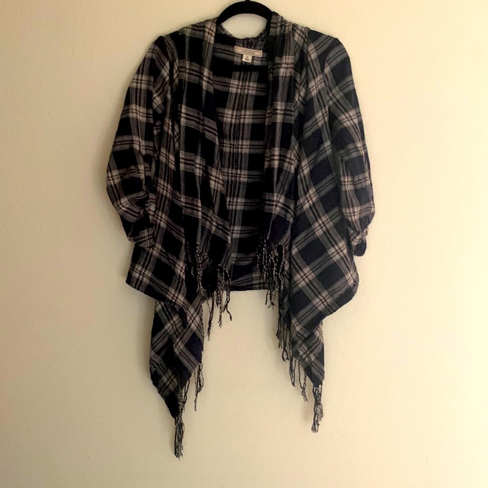 Plaid Flannel with Fringe